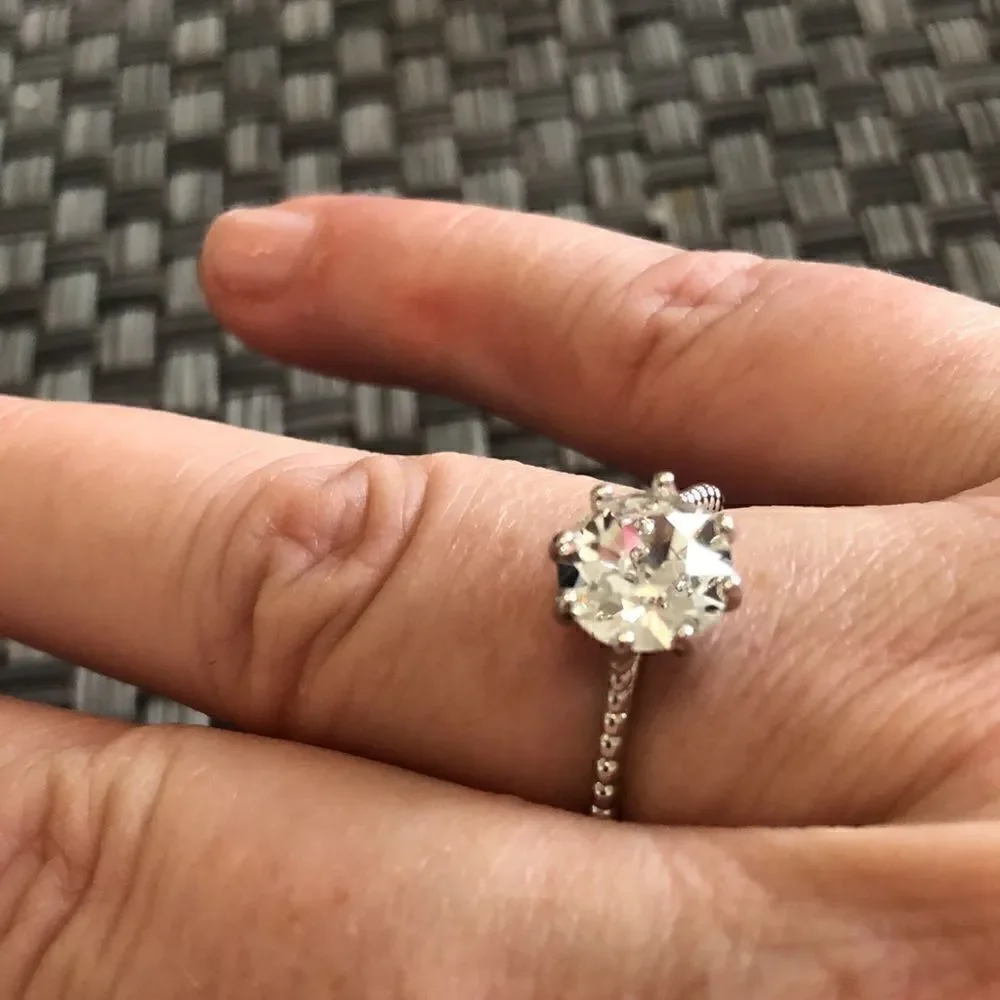 Swarovski authentic Crystals White Rhodium Plated